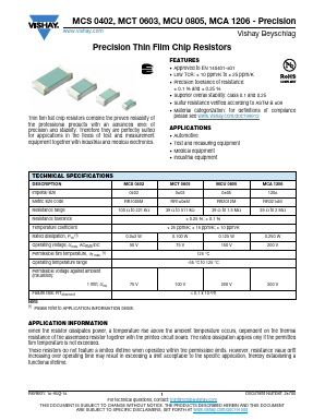 MCT06030D1001BP500 Datasheet PDF Vishay Semiconductors
