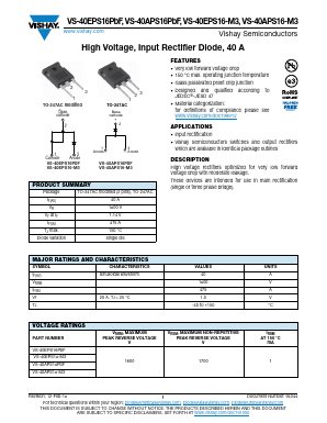 VS-40EPS16-M3 Datasheet PDF Vishay Semiconductors