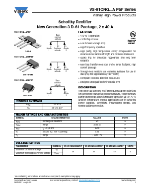 VS-81CNQ045A Datasheet PDF Vishay Semiconductors