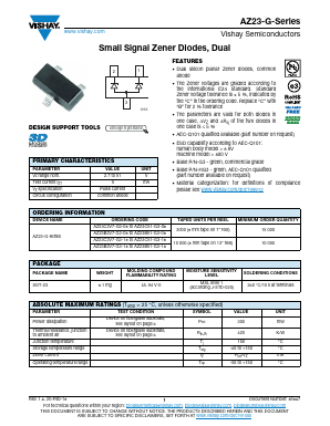 AZ23B30-G3-08 Datasheet PDF Vishay Semiconductors