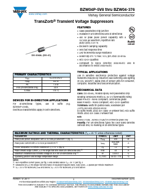 BZW04-13BHE3/73 Datasheet PDF Vishay Semiconductors
