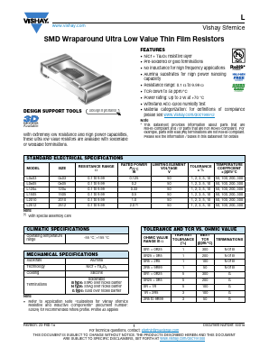 L0805K4R00GB Datasheet PDF Vishay Semiconductors