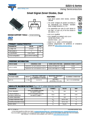 DZ23C30-G Datasheet PDF Vishay Semiconductors