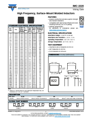 IMC-2220 Datasheet PDF Vishay Semiconductors