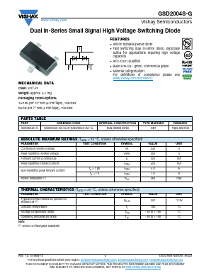 GSD2004S-G Datasheet PDF Vishay Semiconductors