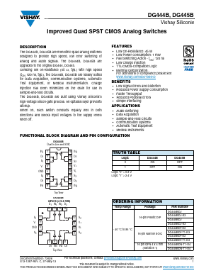 DG445BDJ-E3 Datasheet PDF Vishay Semiconductors