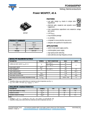 FC40SA50FKP Datasheet PDF Vishay Semiconductors