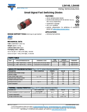 LS4448 Datasheet PDF Vishay Semiconductors