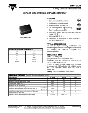 MURS120-E3 Datasheet PDF Vishay Semiconductors