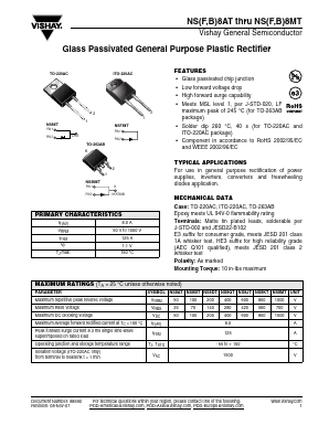 NSF8ATHE3/45 Datasheet PDF Vishay Semiconductors