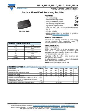 RS1DHE3_A/I Datasheet PDF Vishay Semiconductors