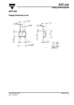 SOT-343 Datasheet PDF Vishay Semiconductors