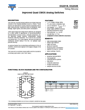 DG201BAK Datasheet PDF Vishay Semiconductors