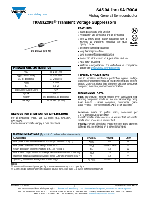 SA85A/4 Datasheet PDF Vishay Semiconductors