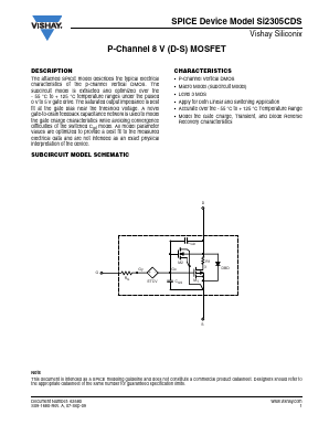 Si2305CDS Datasheet PDF Vishay Semiconductors