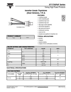 ST173S10PCP1L Datasheet PDF Vishay Semiconductors