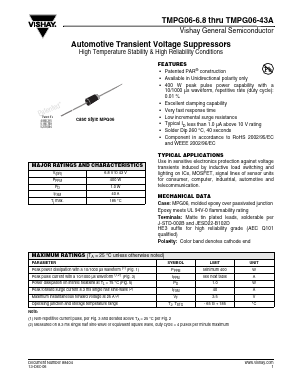 TMPG06-13HE3/54 Datasheet PDF Vishay Semiconductors