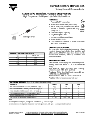 TMPG06-15A Datasheet PDF Vishay Semiconductors