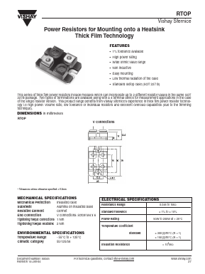 DRTOP50 Datasheet PDF Vishay Semiconductors