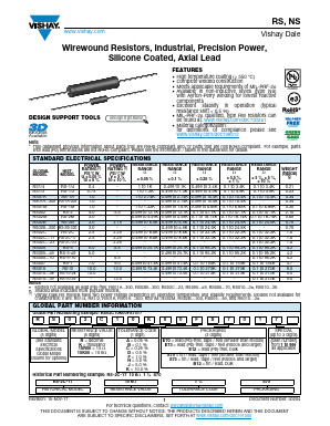 NS005600R0JB12 Datasheet PDF Vishay Semiconductors