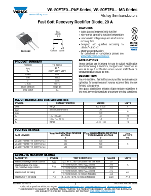 20ETF02-M3 Datasheet PDF Vishay Semiconductors