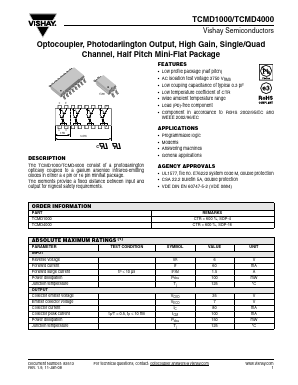 TCMD4000 Datasheet PDF Vishay Semiconductors