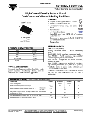 SS10P3CLHE3/87A Datasheet PDF Vishay Semiconductors
