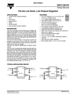 SIP21106DVP-28-E3 Datasheet PDF Vishay Semiconductors