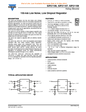 SIP21106DVP-285-E3 Datasheet PDF Vishay Semiconductors