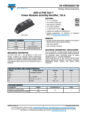 VS-VSKDS203/100 Datasheet PDF Vishay Semiconductors