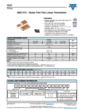 TFPT0603L4700JY Datasheet PDF Vishay Semiconductors