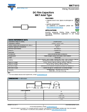 MKT1813322254 Datasheet PDF Vishay Semiconductors