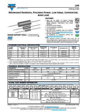 LVR10RR1500KE03 Datasheet PDF Vishay Semiconductors