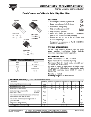 MBRF1534CT-E3/45 Datasheet PDF Vishay Semiconductors