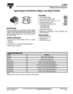 IL440-6X009 Datasheet PDF Vishay Semiconductors