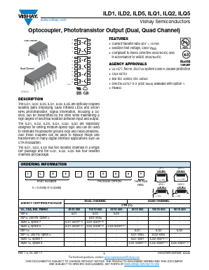 ILD1-X001 Datasheet PDF Vishay Semiconductors