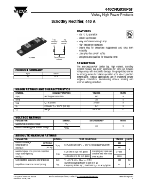 440CNQ030PBF Datasheet PDF Vishay Semiconductors