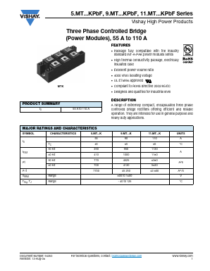 112MT160KS90PBF Datasheet PDF Vishay Semiconductors