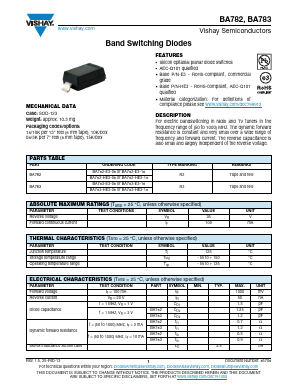 BA782 Datasheet PDF Vishay Semiconductors