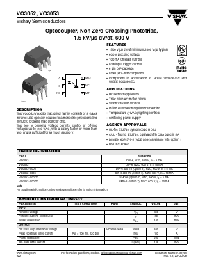VO3053-X006_08 Datasheet PDF Vishay Semiconductors