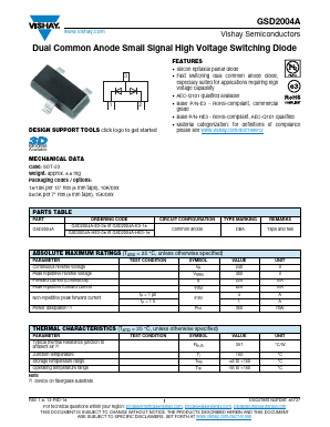 GSD2004A Datasheet PDF Vishay Semiconductors