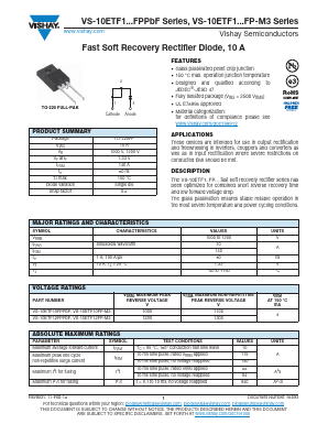 10ETF10FPPBF Datasheet PDF Vishay Semiconductors