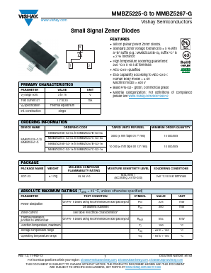 MMBZ5246-G Datasheet PDF Vishay Semiconductors