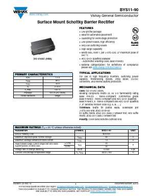 BYS11-90HE3/TR Datasheet PDF Vishay Semiconductors