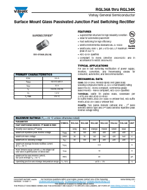 RGL34D-E3/83 Datasheet PDF Vishay Semiconductors