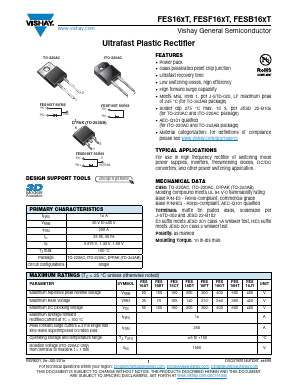 FES16AT Datasheet PDF Vishay Semiconductors