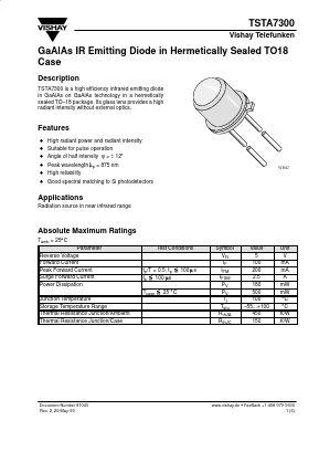 TSTA7300 Datasheet PDF Vishay Semiconductors