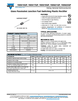 1N5617GP-E3/54 Datasheet PDF Vishay Semiconductors