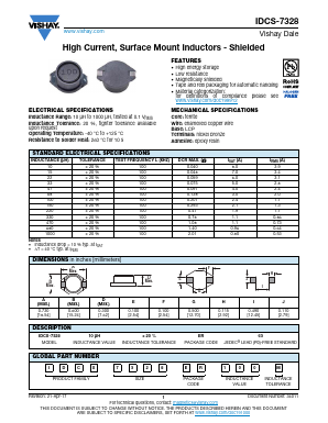 IDCS7328ER102M Datasheet PDF Vishay Semiconductors