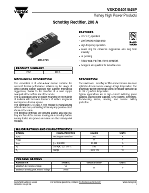 VSKDS401/045P Datasheet PDF Vishay Semiconductors